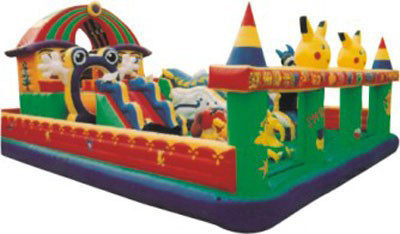 مرکز بازی بادی 1000D Pvc Blow Up Playground Play Slide