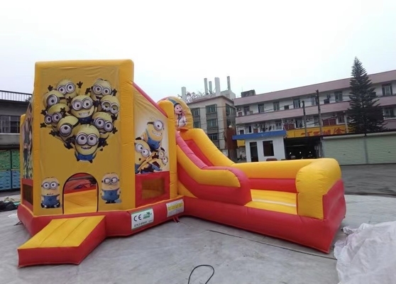 18 اونس PVC برزنت بادی سرسره آب خشک خانه